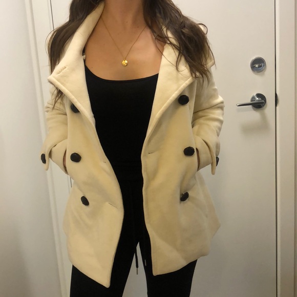 Cream peacoat - Picture 3 of 8